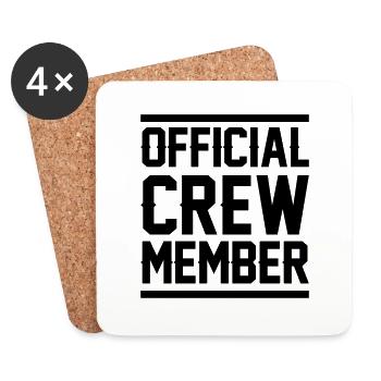 Crew Member - Coasters (set of 4) - white - Front