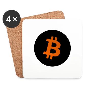 BTC Logo - Dessous de verre (lot de 4) - blanc - Devant