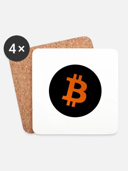 BTC-Logo - Untersetzer (4er-Set) - Weiß