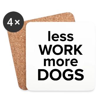 Dog Hund - Untersetzer (4er-Set) - Weiß - Vorne