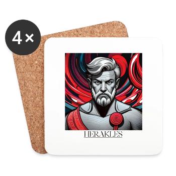 GREEK HERAKLES - Untersetzer (4er-Set) - Weiß - Vorne