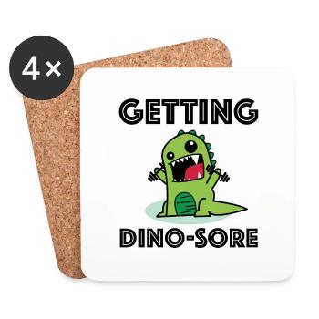 Dinosaur Training | Fitness, Bodybuilding - Coasters (set of 4) - white - Front