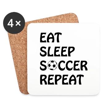 Fußball Soccer - Coasters (set of 4) - white - Front
