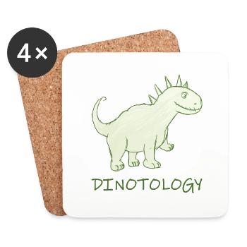 Dinotology - Coasters (set of 4) - white - Front