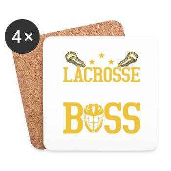 Lacrosse Like A Team Player - Untersetzer (4er-Set) - Weiß - Vorne