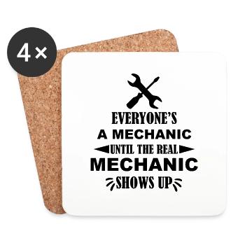 Craftsman Handyman Craft Tool - Coasters (set of 4) - white - Front