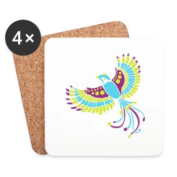 Guatemala Guatemalan Flagge DNA I Geschenk - Untersetzer (4er-Set) - Weiß - Vorne