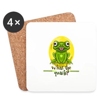 What the quack - Coasters (set of 4) - white - Front