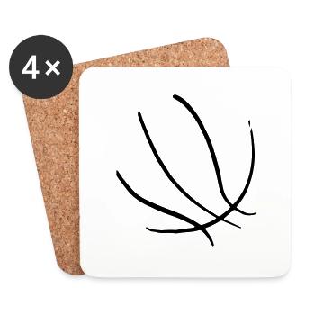 Basketball 50 - Coasters (set of 4) - white - Front