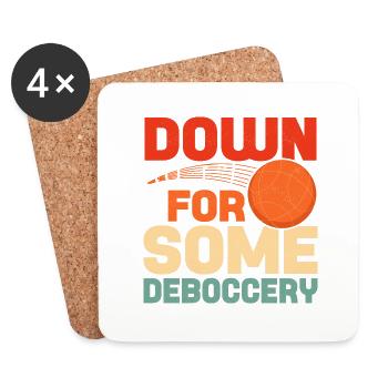 Down For Some Deboccery Bocce Team Petangue - Coasters (set of 4) - white - Front