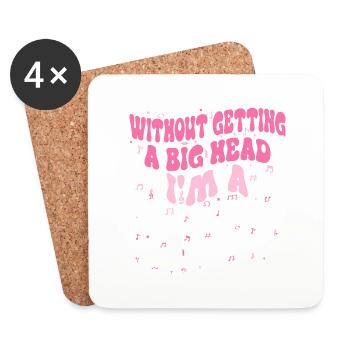 Without getting a big head i'm a fabulous Dancer - Dessous de verre (lot de 4) - blanc - Devant