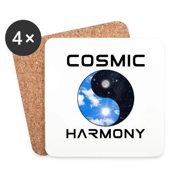 Cosmic Harmony | Space, Sky, Cool Pictures - Coasters (set of 4) - white - Front