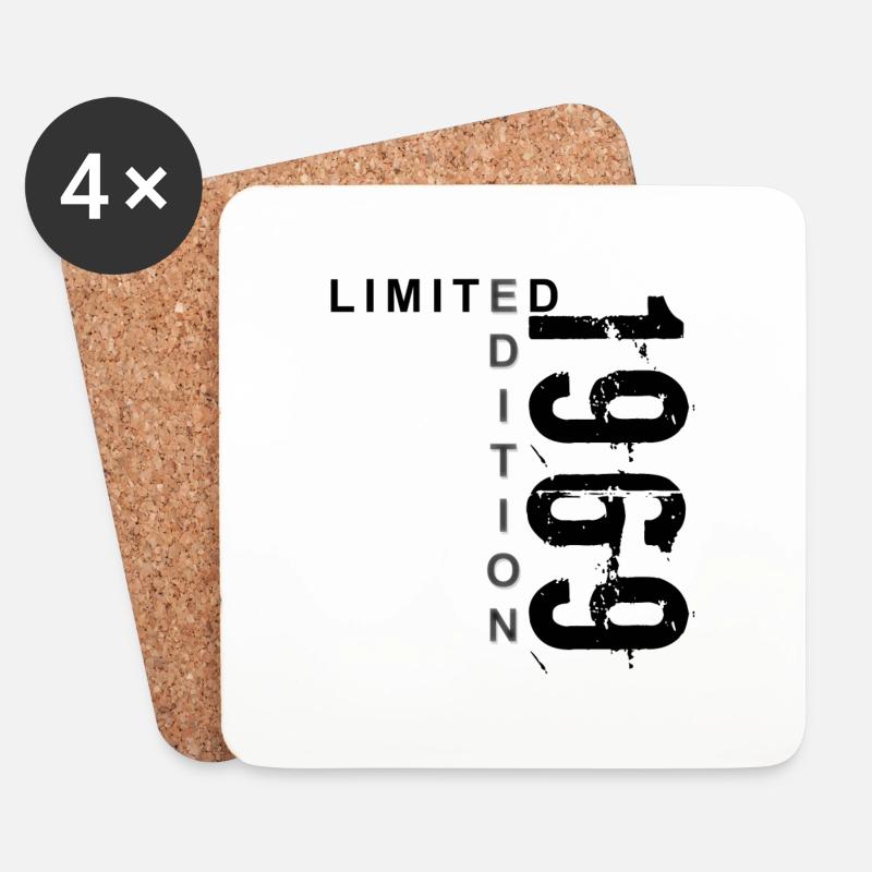 Limited Edition 1969 - Untersetzer (4er-Set) - Weiß