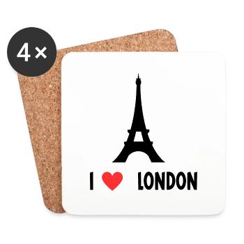 I love london - Coasters (set of 4) - white - Front