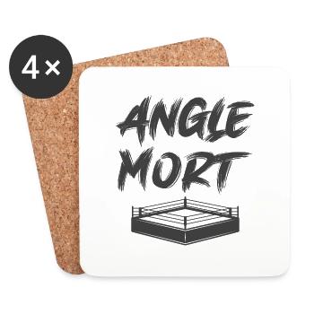 ANGLE MORT MMA BOXE MUAY THAI - Dessous de verre (lot de 4) - blanc - Devant