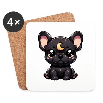 Moon Bully - Coasters (set of 4) - white - Front