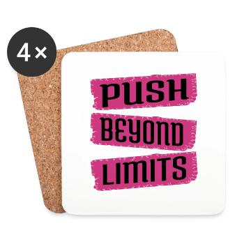 Conditionnement Gym Cadeau d’anniversaire Grit idée cadeau - Dessous de verre (lot de 4) - blanc - Devant