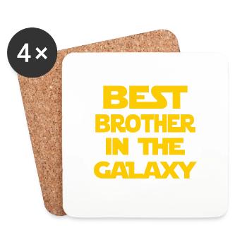 Bester Bruder der Galaxie - Untersetzer (4er-Set) - Weiß - Vorne