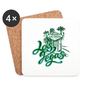 las vegas usa america california patriot travel - Coasters (set of 4) - white - Front