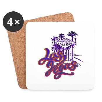 las vegas usa america california patriot travel - Coasters (set of 4) - white - Front