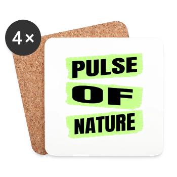 Geek Wild Quote Wilderness Life Force - Coasters (set of 4) - white - Front