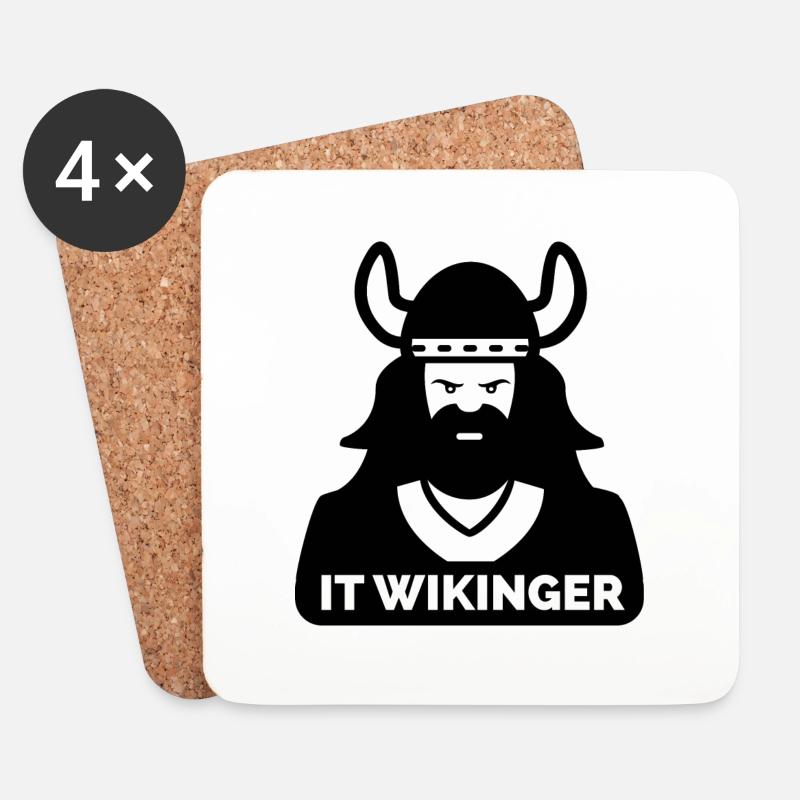 IT Wikinger 2 - Untersetzer (4er-Set) - Weiß
