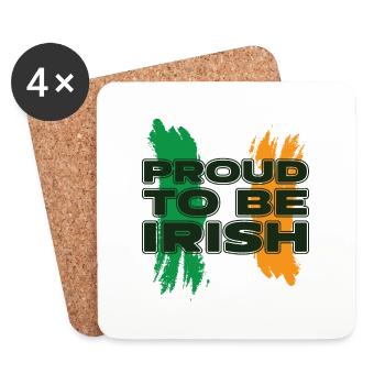 Proud to be Irish. - Coasters (set of 4) - white - Front