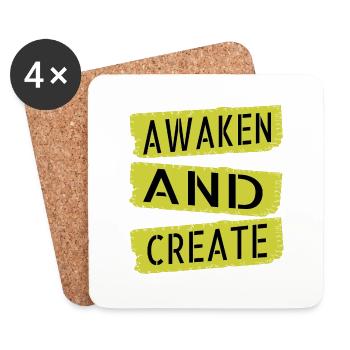 gift idea enlightenment quotes - Untersetzer (4er-Set) - Weiß - Vorne