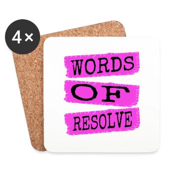gift idea fun joke quote jokes - Untersetzer (4er-Set) - Weiß - Vorne