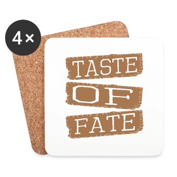 sayings culinary creations shaping destiny present - Coasters (set of 4) - white - Front