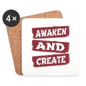 jokes gift birthday present - Untersetzer (4er-Set) - Weiß - Vorne