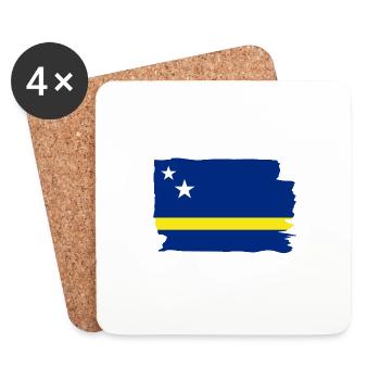 Curacao - Est. 1499 - Dutch Caribbean - Karibik - Untersetzer (4er-Set) - Weiß - Vorne