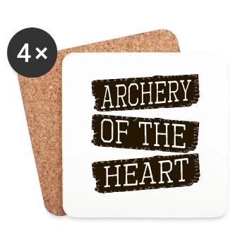 Relationship Goals Happy Archery Clubs True Love - Coasters (set of 4) - white - Front