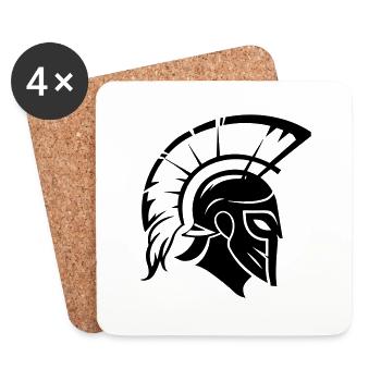 Sparta Spartan Warrior - Coasters (set of 4) - white - Front