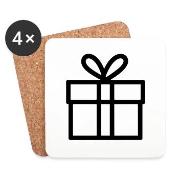 Small Gift Box - Coasters (set of 4) - white - Front