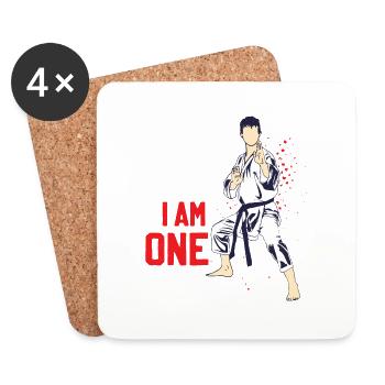 I Don't Need A Weapon I Am One Karate Karateka - Coasters (set of 4) - white - Front