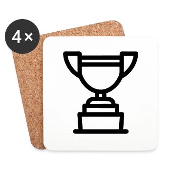 trophy - Coasters (set of 4) - white - Front