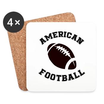 Football American - Coasters (set of 4) - white - Front