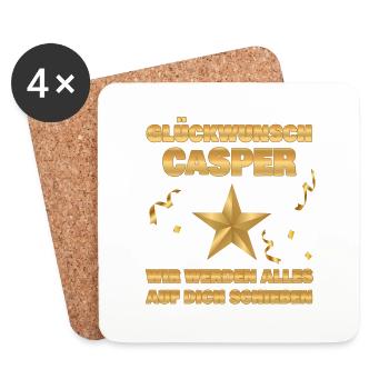 Colleague Casper - Coasters (set of 4) - white - Front