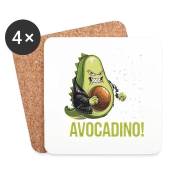 Don't Mess With Me I'm An Avocadino - Untersetzer (4er-Set) - Weiß - Vorne