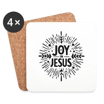 Joy in Jesus - Coasters (set of 4) - white - Front