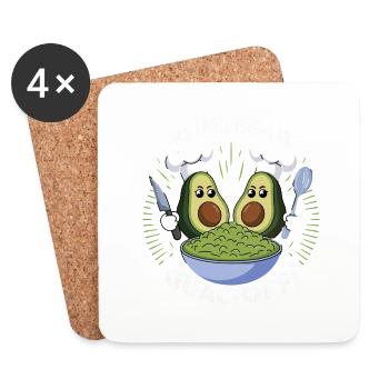 Das Ultimative Avocado Guac-Off - Untersetzer (4er-Set) - Weiß - Vorne