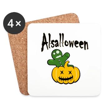 Alsalloween - Coasters (set of 4) - white - Front