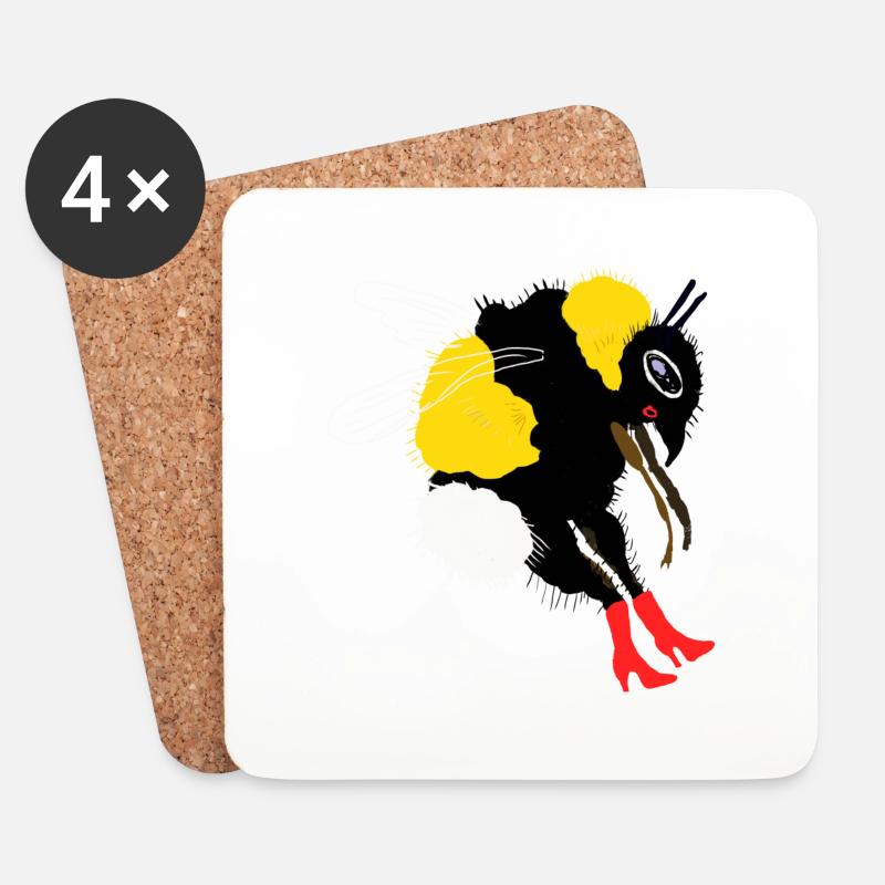 Hummel - Untersetzer (4er-Set) - Weiß