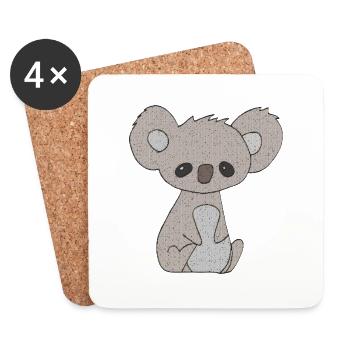 koala bär - Untersetzer (4er-Set) - Weiß - Vorne