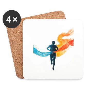 Perfect gift for endurance athletes - Coasters (set of 4) - white - Front