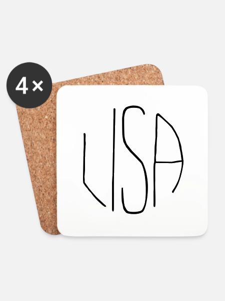 Lisa - Untersetzer (4er-Set) - Weiß