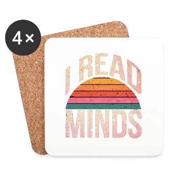 I Read Minds 19 - Untersetzer (4er-Set) - Weiß - Vorne
