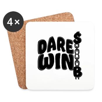 Cash Dollar Dare Win - Coasters (set of 4) - white - Front