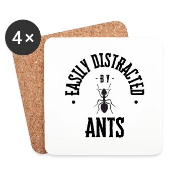 Ant Fan - Untersetzer (4er-Set) - Weiß - Vorne